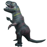 T Rex Velociraptor Inflatable Costume Mascot Cosplay Tirano Saurio Rex Dino Halloween For Women Men Kid Cosplay Funny Suit