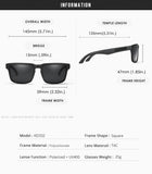 KDEAM 2022 Square Men's Polarized Sunglasses Outdoors Lifestyle Coating Sun Glasses New Matching Colors With Box