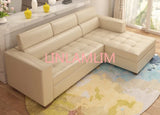 Genuine Leather Sofa Bed with Storage & Modern Style. Jack's Clearance