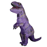 T Rex Velociraptor Inflatable Costume Mascot Cosplay Tirano Saurio Rex Dino Halloween For Women Men Kid Cosplay Funny Suit