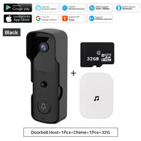 Tuya Smart Video Doorbell WiFi 1080P Video Intercom Door Bell IP Camera Two-Way Audio Works With Alexa Echo Show Google Home Jack's Clearance