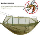2-Person Camping Hammock with Mosquito Net – Durable Parachute Fabric Sleep Swing for Outdoors
