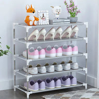 Space-Saving Shoe Rack: DIY Easy Assemble Organizer for Portable Home Storage