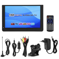 LEADSTAR Rechargeable 12 Inch Portable Mini Tv With DVBT2/H265/Hevc Dolby Ac3 1280*800 TF Card For Home/Car With Car charger