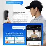Tuya Smart Video Doorbell WiFi 1080P Video Intercom Door Bell IP Camera Two-Way Audio Works With Alexa Echo Show Google Home Jack's Clearance