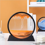 3D Moving Sand Art Picture Glass Craft Deep Sea Sand scape In Motion Display Flowing Sand Frame Sand Flowing Painting Gifts