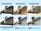 Monitor Stand for 13-32 inches Screens, Dual Monitor Mount Gas Spring, Dual Monitor Arm Full Motion Adjustable