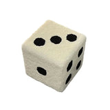 Cubic Lamb Wool Dice Stool – Fun & Fluffy Home Accent
