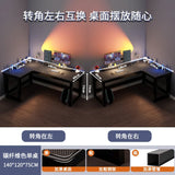 Creative Corner Computer Desks European Office Furniture Double Table Internet Cafe Gaming Desk Home Bedroom Wooden Study Table