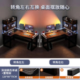 Creative Corner Computer Desks European Office Furniture Double Table Internet Cafe Gaming Desk Home Bedroom Wooden Study Table