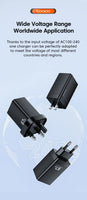 Toocki GaN 67W Charger Quick Charge QC4.0 PD3.0 Fast Charging Type C USB Charger for Macook Pad iPhone 15 14 Pro Max Plus Xiaomi