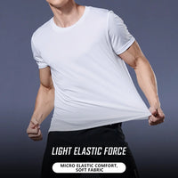 Men’s Quick-Dry Moisture-Wicking Gym T-Shirt – Lightweight Short Sleeve for Running & Training