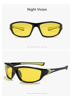 With Glasses Chain Polarized Sports Sunglasses Men Women Fishing Hiking Cycling Climbing Skiing Vintage Sport Sun Glasses UV400