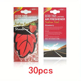 Natural Vanilla Tea Leaf Car Air Fresheners – Hanging Auto Perfume (3–60 Pack)