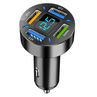 66W 4 Ports USB Car Charger Fast Charging PD Quick Charge 3.0 USB C Car Phone Charger Adapter For iPhone 13 12 Xiaomi Samsung Jack's Clearance