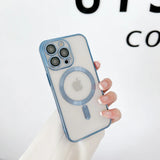Magnetic Wireless Charging Case for iPhone with Transparent Design and Soft Silicone Cover Jack's Clearance