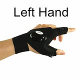 Night Light Waterproof Fishing Gloves with LED Flashlight Rescue Tools Outdoor Gear Cycling Practical Durable Fingerless Gloves Jack's Clearance