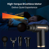 Fascial Massage Gun Electric Deep Tissue Percussion Massager for Body & Shoulder