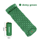 Outdoor Camping Inflatable Mattress Sleeping Pad With Pillows Ultralight Air Mat Built In Inflator Pump Hiking