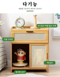 Solid Wood Nightstand – Modern Bedside Drawer Cabinet