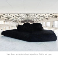 Italian minimalist designer polar bear shape large flat fabric sofa Internet celebrity hotel villa lazy sofa