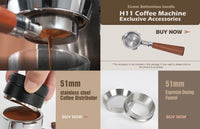 HiBREW 20 Bar Semi-Automatic Espresso Machine – ESE Pod & Powder