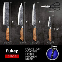 6-Piece Stainless Steel Kitchen Knife Set with Gift Case Jack's Clearance