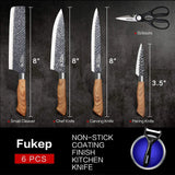 6-Piece Stainless Steel Kitchen Knife Set with Gift Case Jack's Clearance
