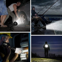High Power LED Flashlight Waterproof Fishing Lantern Torch USB Rechargeable Powerful Spotlight Searchlight Camping Lamp