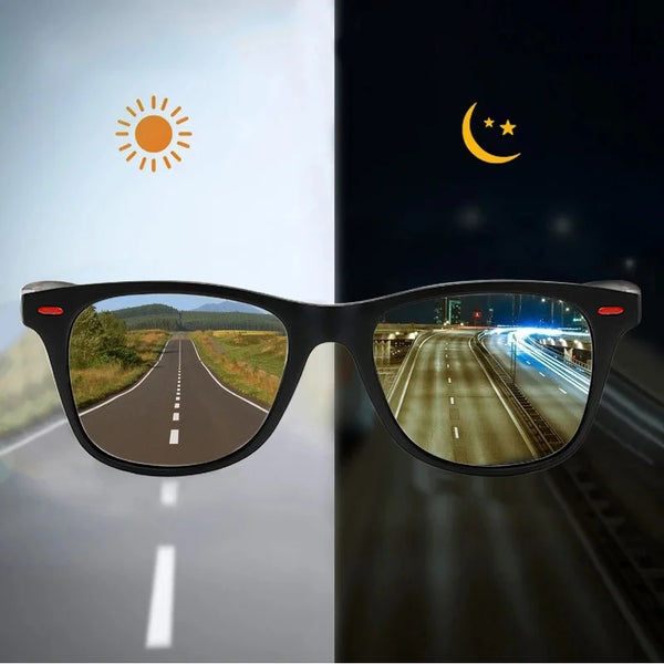 Men’s Polarized Night Vision Driving Glasses – Outdoor Sport PC Frame Sunglasses