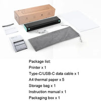 Portable Thermal Printer - M08F A4 Wireless Mobile Printer