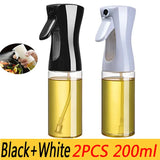 Oil Spray Bottle for Cooking – 200/300/500ml Olive Oil & Vinegar Sprayer with Brush