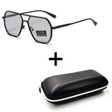 Luxury Metal Photochromic Sunglasses Men Women Fashion Polarized Sun Glasses Stylish Chameleon Anti-glare Driving Shades UV400