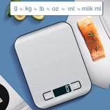 Digital Kitchen Scale with LED Display – 5kg Capacity, Stainless Steel Panel for Food & Jewelry Weighing