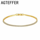 925 Sterling Silver Women’s Rose Gold Tennis Bracelet Cubic Zirconia Jewelry