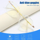 Unisex Anti-Stress Decorative Blue Light Blocking Filter Computer Glasses Men Women Frame Eyeglasses Clear Spectacles