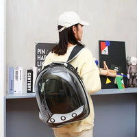 Astronaut Window Dog Cat Carrier Breathable Transparent Backpack Pet Travel Bag