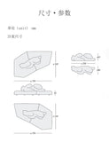 Italian minimalist designer polar bear shape large flat fabric sofa Internet celebrity hotel villa lazy sofa