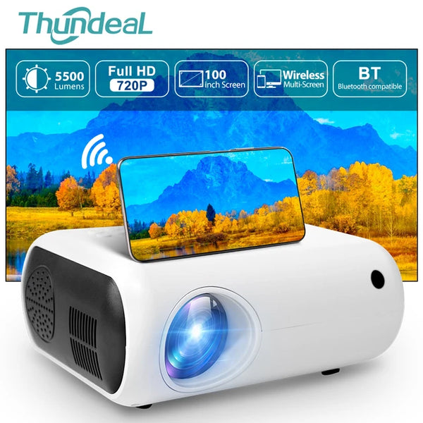 TD50 Mini Projector Portable Home Theater 3D WiFi Projector Full HD 720P 1080P IOS Android Phone Movie Video Beamer - Jack's Clearance
