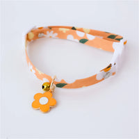 Cat Collars Adjustable Pet Collar For Bell Safety Buckle Planet Jewelry Flower Cute Dog Necklace Pet Products Cat Accessories