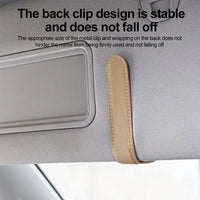 Universal Car Sunglasses & Card Holder – Visor Clip Organizer