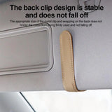 Universal Car Sunglasses & Card Holder – Visor Clip Organizer