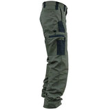 New Men's Tactical Work Pants Outdoor Waterproof Cargo Trousers Casual Multi-pocket Wear-Resistant Outdoor Training Trousers
