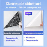 Whiteboard with Easy Application and Removal, Reusable Static Surface for Classroom Office Home Use Dry Erase Marker White Board