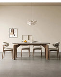Modern Marble Dining Table – Low Square Island Design for Meetings & Home