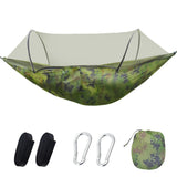 2-Person Camping Hammock with Mosquito Net – Durable Parachute Fabric Sleep Swing for Outdoors