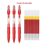 Retractable Gel Pen Set – 13 or 30pcs Black, Red & Blue Ink Ballpoints