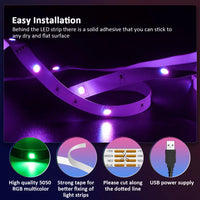 RGB LED Strip Lights 5050 – 1M-30M Color Changing with Music Sync (16 Million Colors)