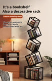 Rotating Bookshelf Organizer – Stylish Storage for Books & Magazines