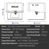 DAJA Laser Engraver CNC DIY DJ6 Laser Engraving Machine 3000mw Fast Mini Logo Mark Printer Cutter Woodworking Wood Plastic